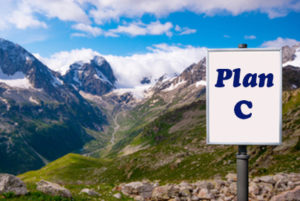 Billboard with Plan C Medigap - Colorado Mountains Background